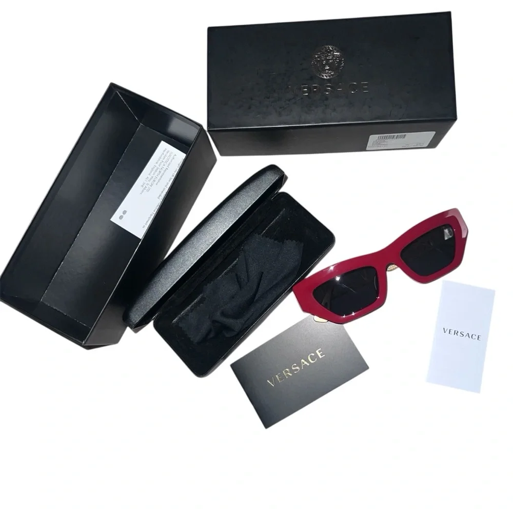 Versace Red Sunglasses VE4432U – Bold Designer Shades - Picture 1 of 16